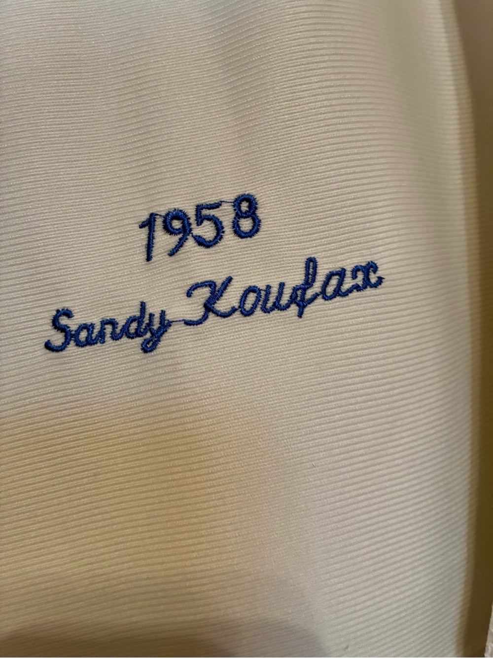 Vintage Sandy Koufax 1958 Los Angeles Dodgers #32 Cream Baseball Jersey - Picture 4 of 8